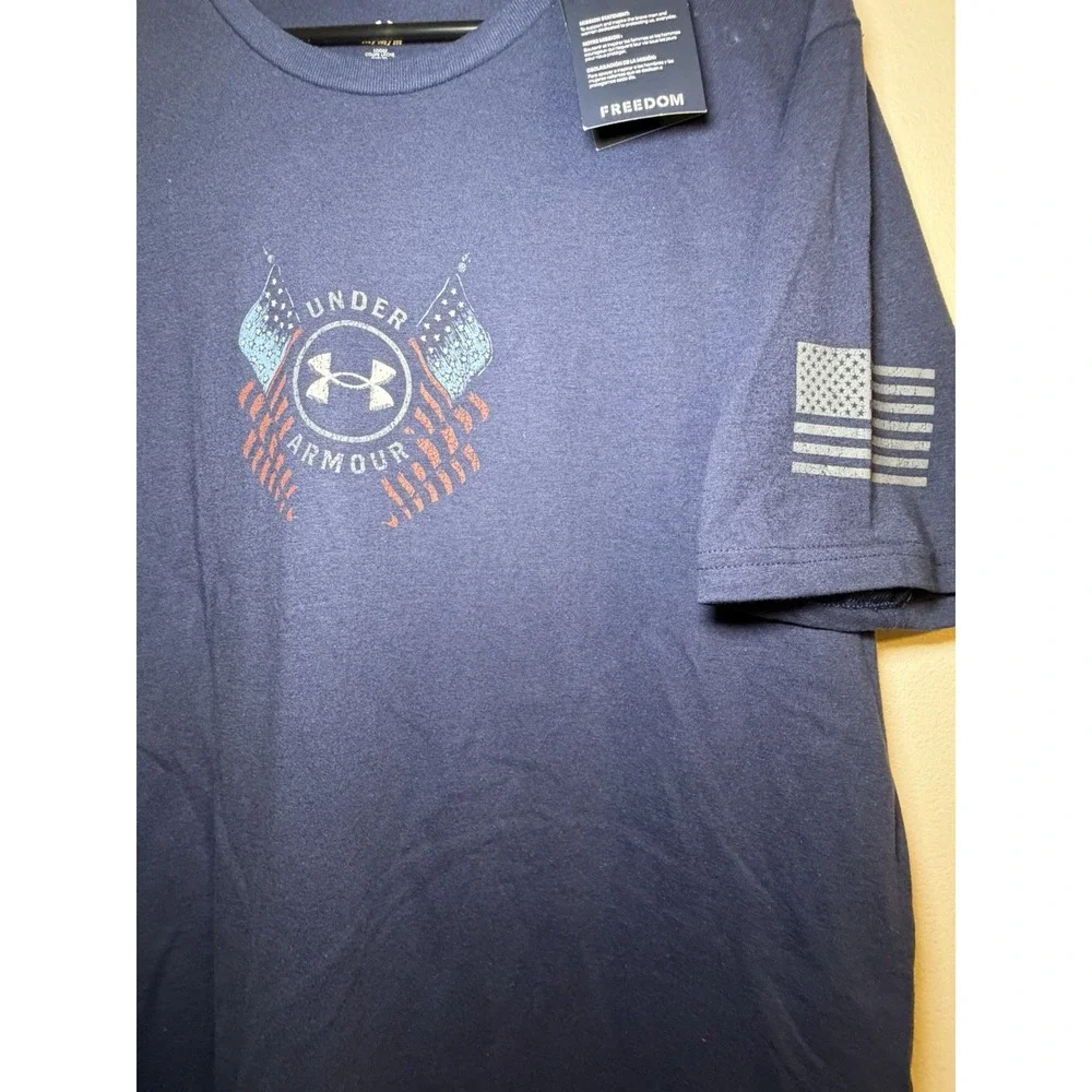 Men's Under Armour Freedom Snake Blue T Shirt Sz M‎ NWT
